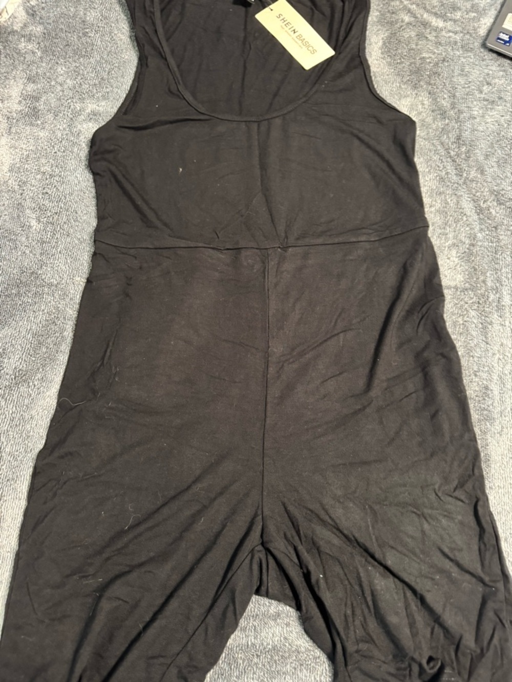 SHEIN Black Sleeveless Jumpsuit